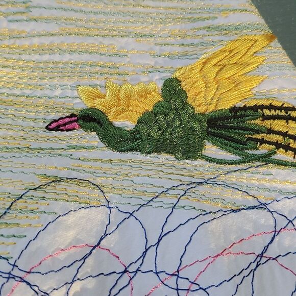 Blouse by TOO TANG, Size medium. Beautiful enbroidery. 3/4 sleeves. Artsy - Picture 10 of 12